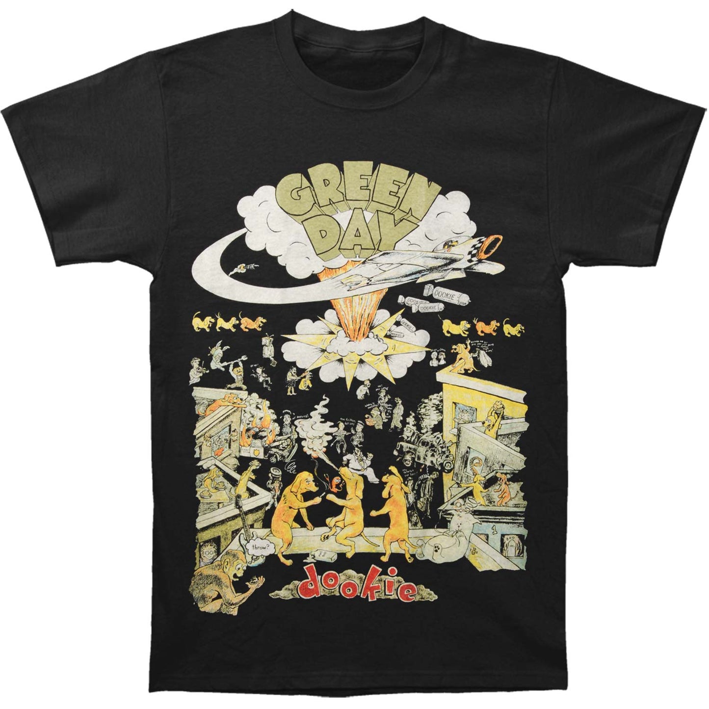 Green Day 1994 Tour Slim Fit T-shirt Front