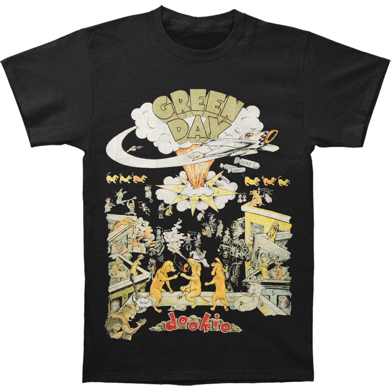 Green Day 1994 Tour Slim Fit T-shirt Front
