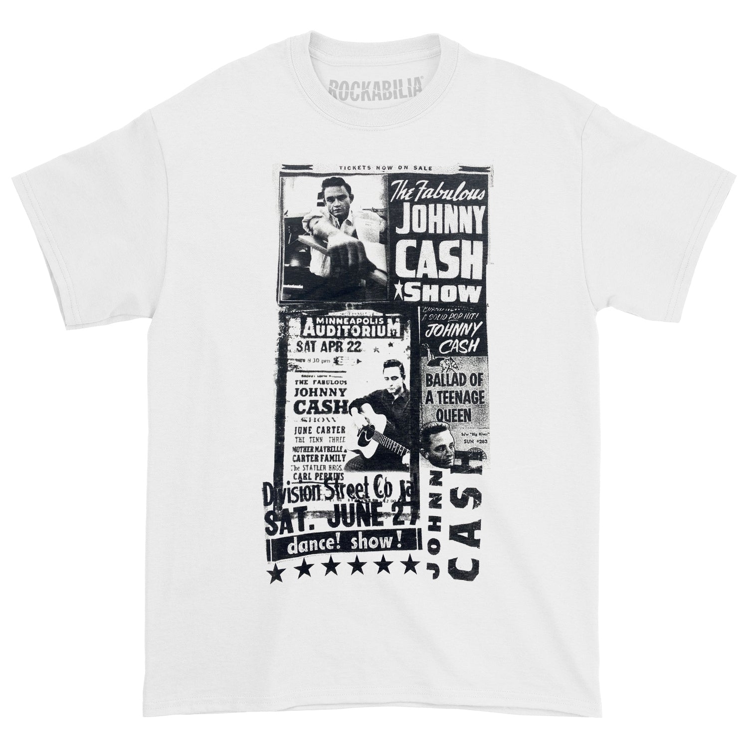 The Fabulous Johnny Cash Show Slim Fit T-shirt Front