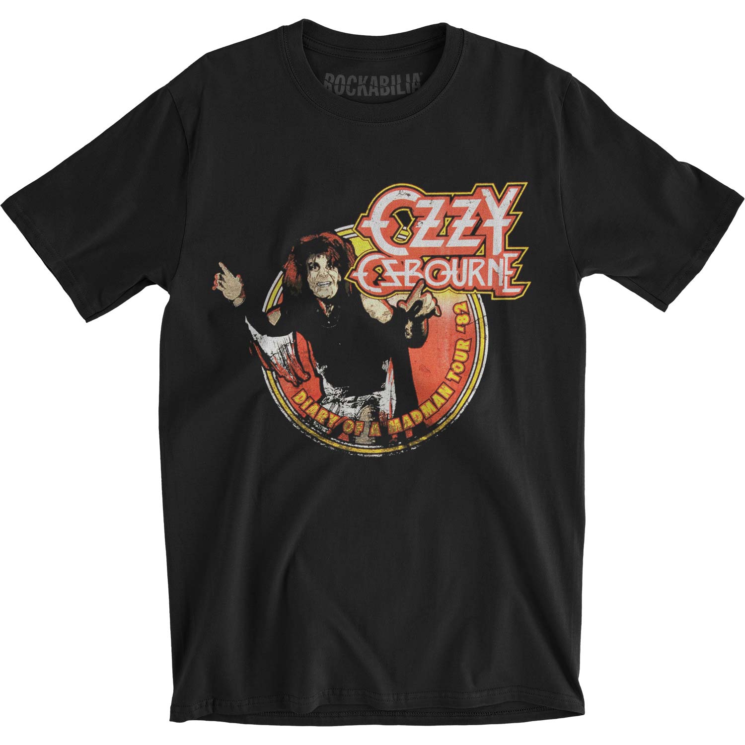 Ozzy Osbourne Diary Of Madman Tour 1982 Slim Fit T-shirt Front