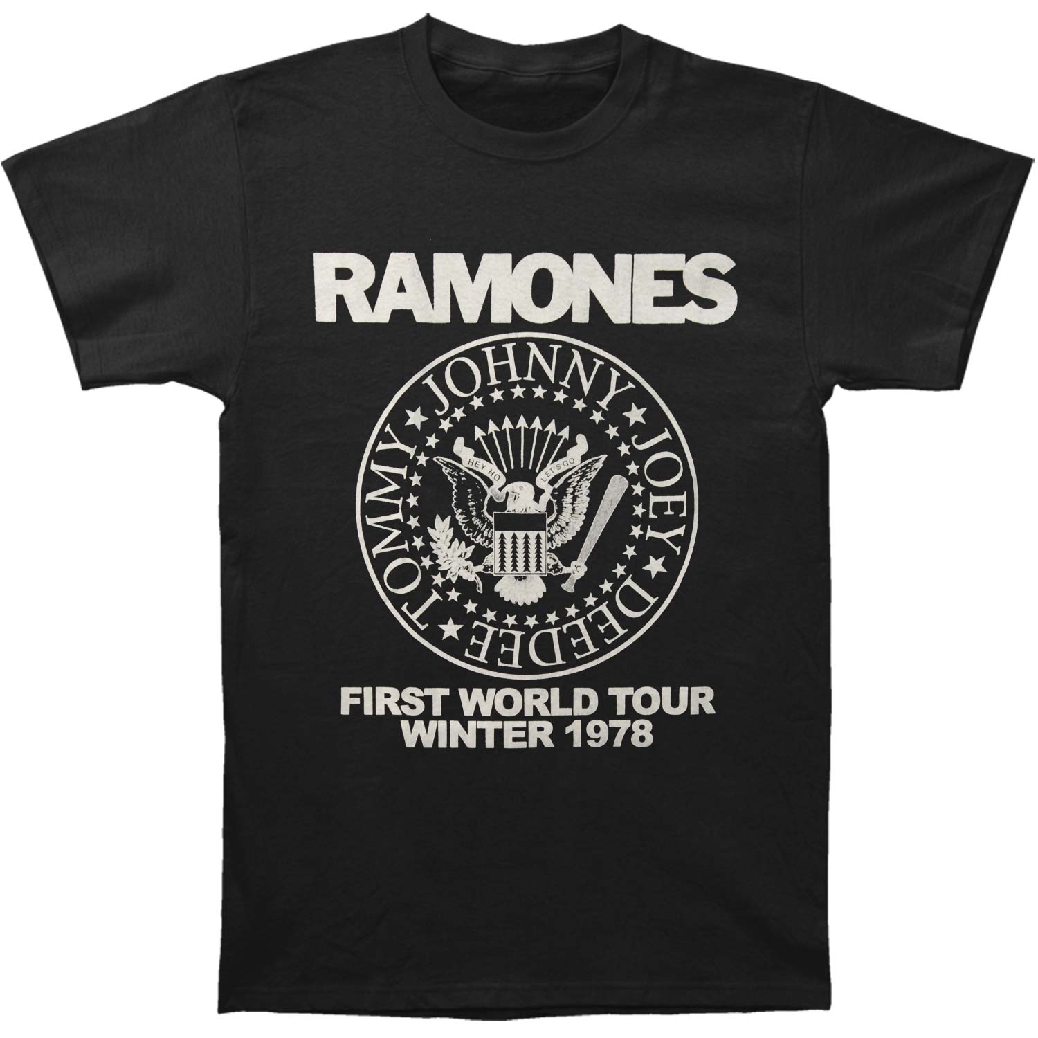 Ramones First World Tour 1978 Slim Fit T-shirt Front