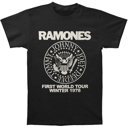Ramones First World Tour 1978 Slim Fit T-shirt Front