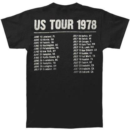 Rolling Stones US Tour 1978 (Back Print) Slim Fit T-shirt Back