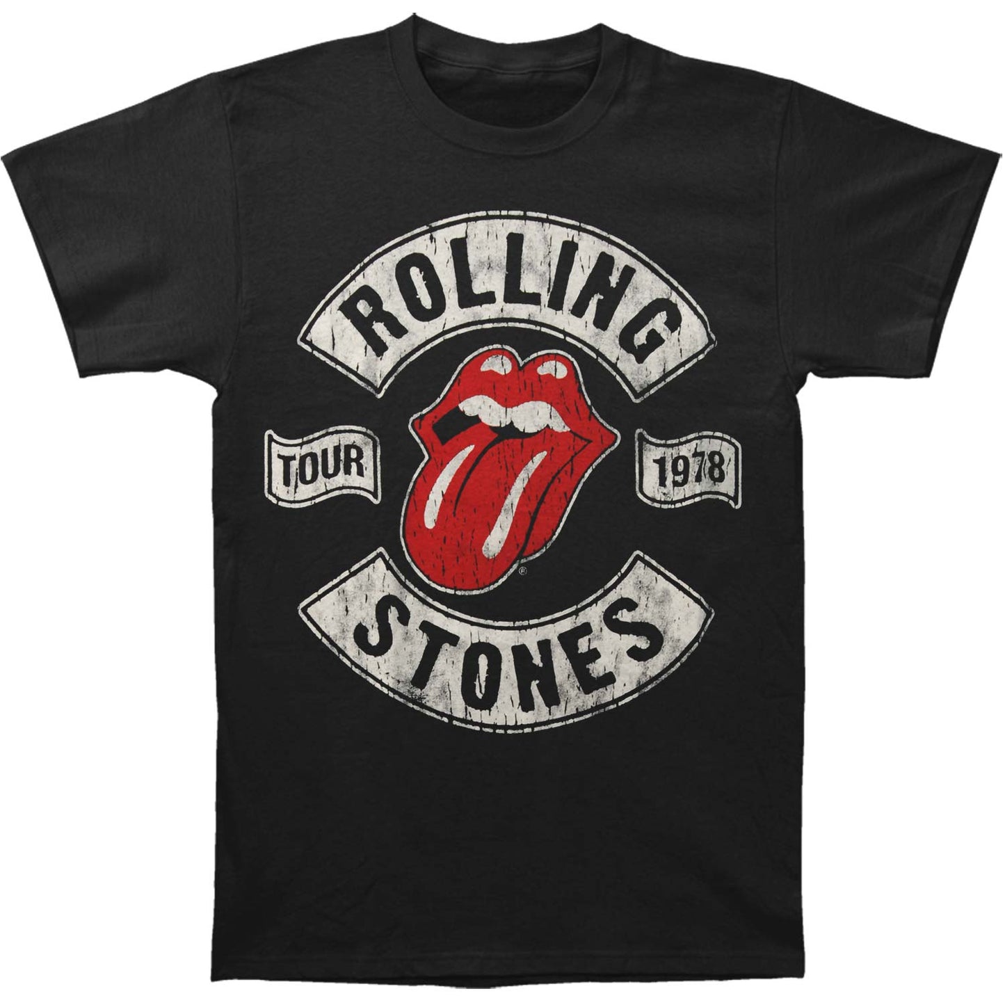 Rolling Stones US Tour 1978 (Back Print) Slim Fit T-shirt Front