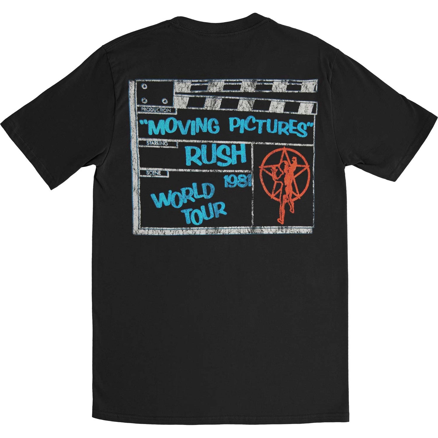 Rush 1981 Tour (Back Print) Slim Fit T-shirt Back