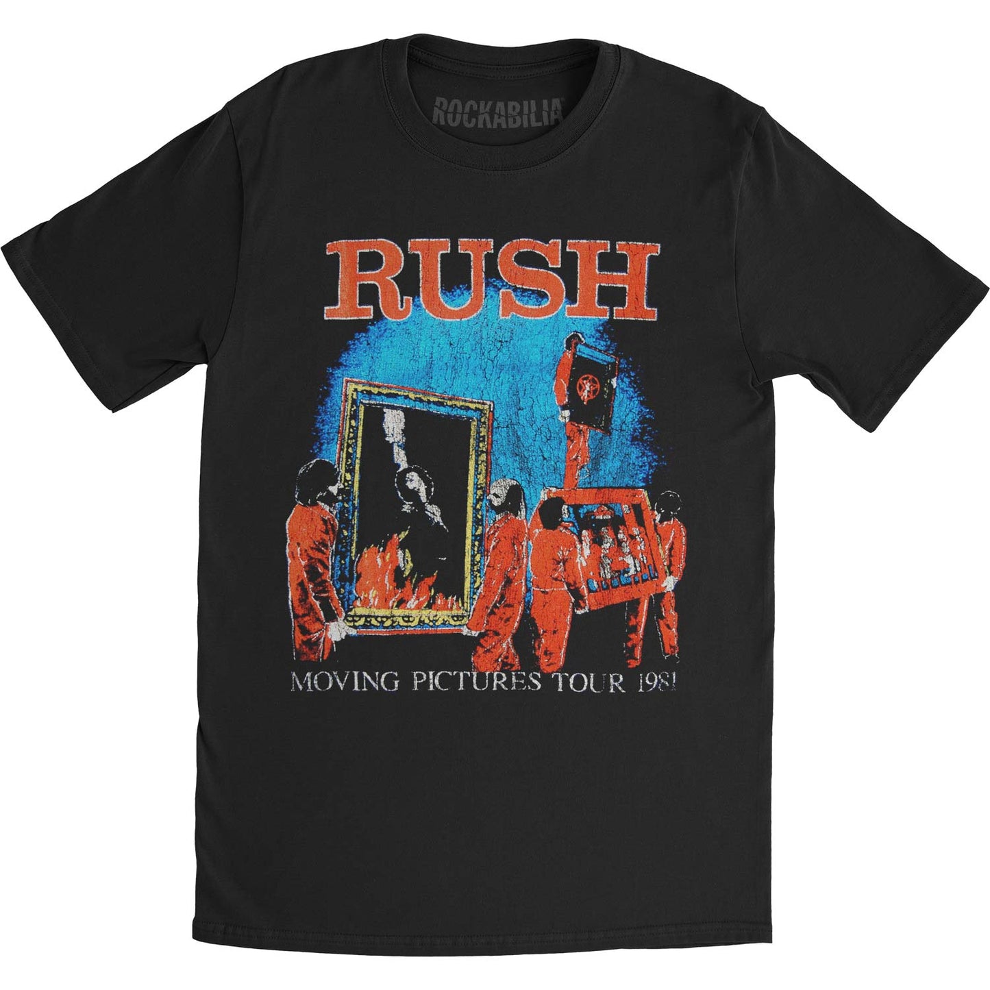 Rush 1981 Tour (Back Print) Slim Fit T-shirt Front