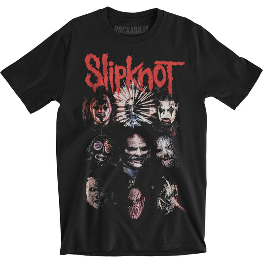 Slipknot Prepare For Hell 2014-2015 Tour (Back Print) Slim Fit T-shirt Front