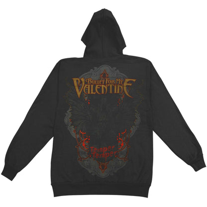 Bullet For My Valentine Temper Zippered Hooded Sweatshirt Back