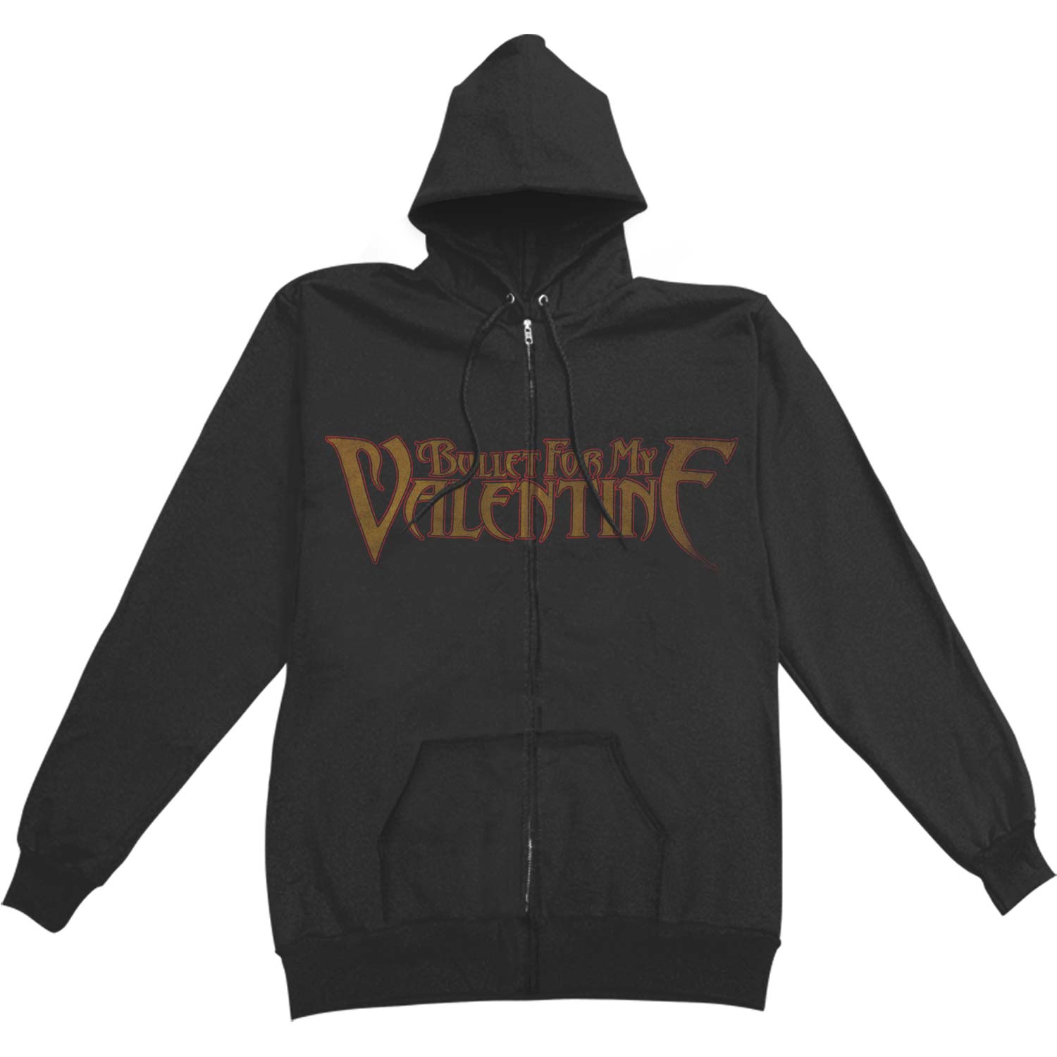 Bullet For My Valentine Temper Zippered Hooded Sweatshirt Front
