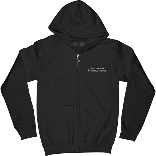 Grace Potter And The Nocturnals Shield Lion Zippered Hooded Sweatshirt Front