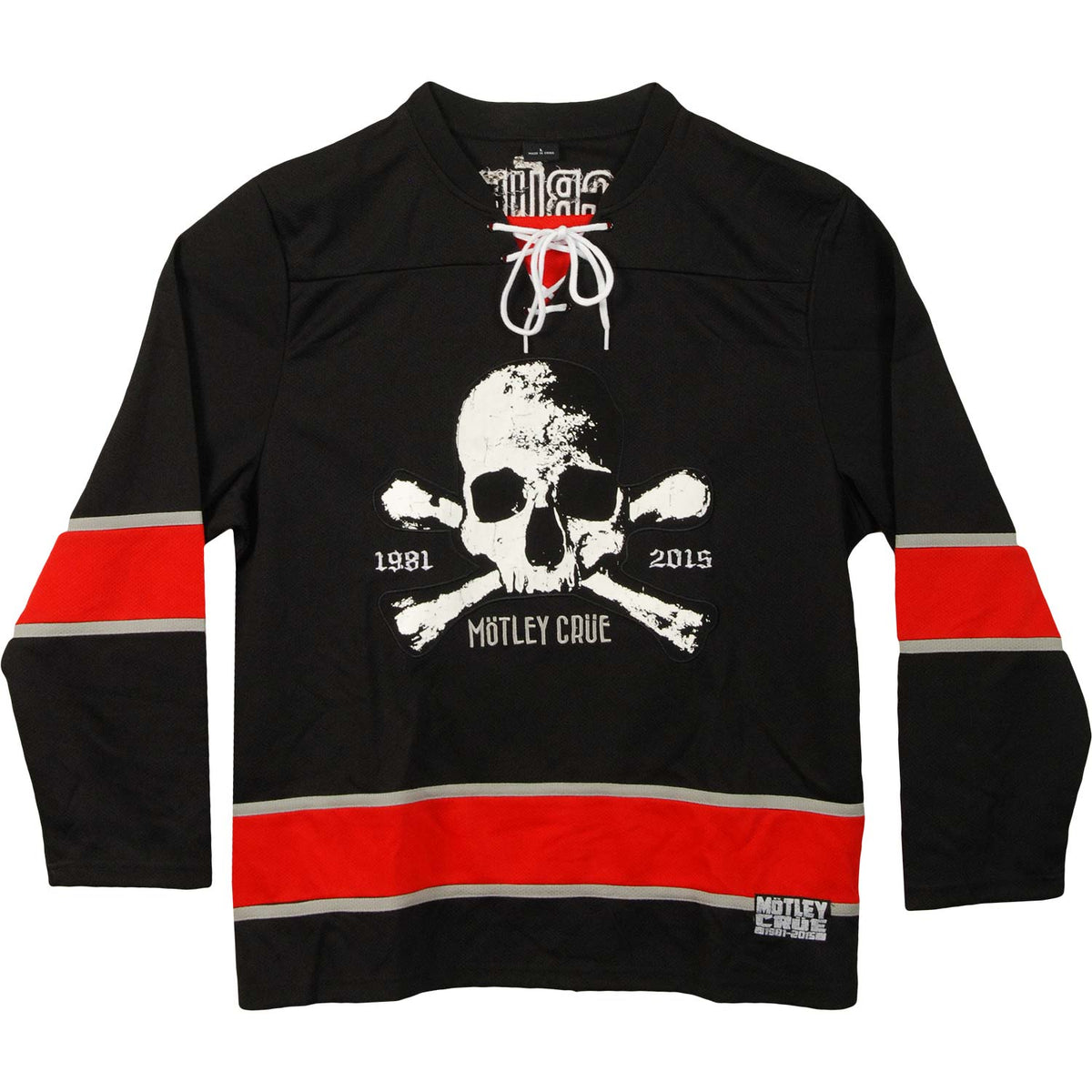 Motley Crue Crossbones Hockey Jersey Front