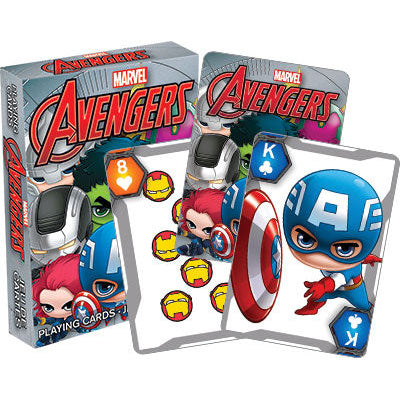 Avengers Chibi Playing Cards