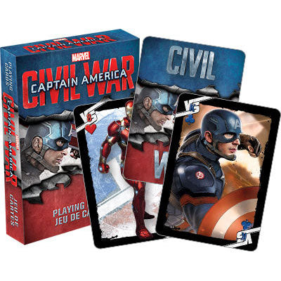 Captain America Civil War Playing Cards