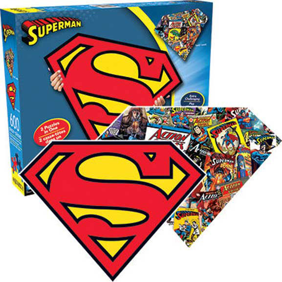 Superman Logo & Collage Puzzle