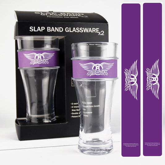 Aerosmith Logo Pub Glass Set Front