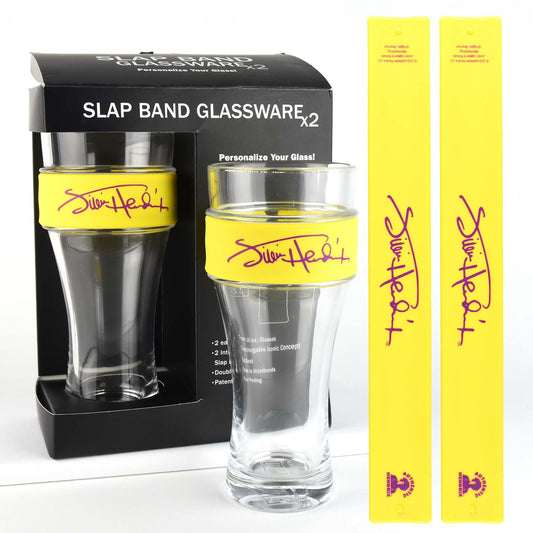 Jimi Hendrix Signature Logo Pub Glass Set Front