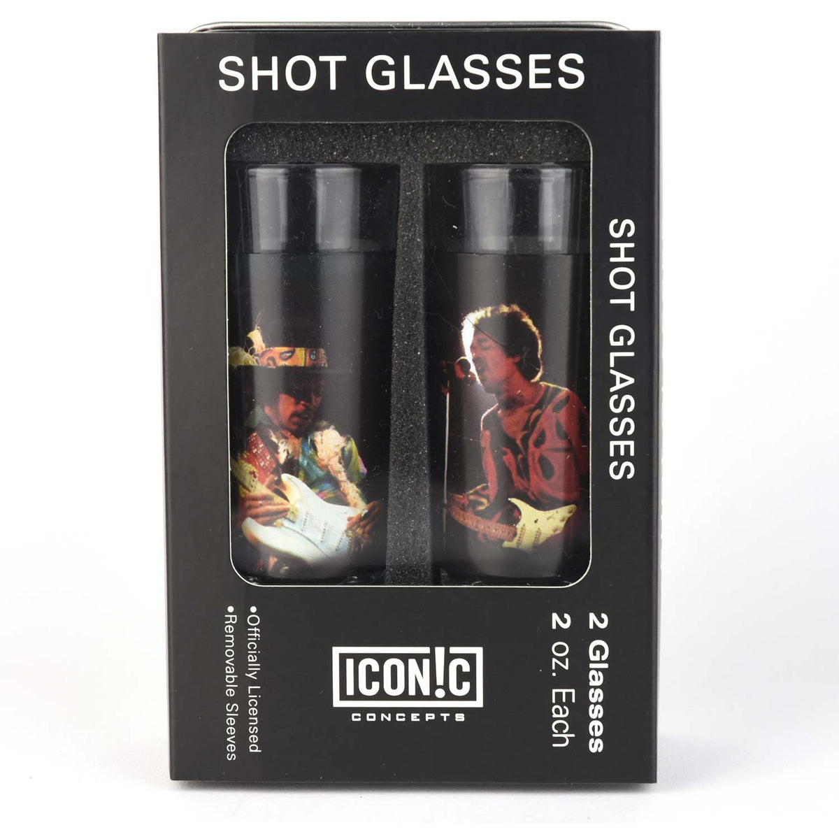 Jimi Hendrix Silhouettes Shot Glass Set Front