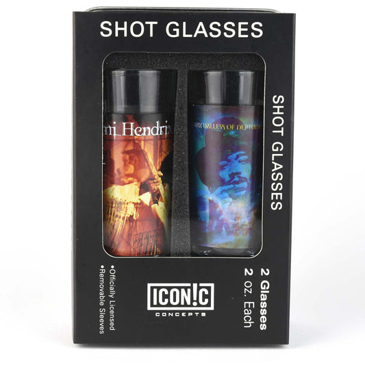 Jimi Hendrix Album Art Shot Glass Set Front