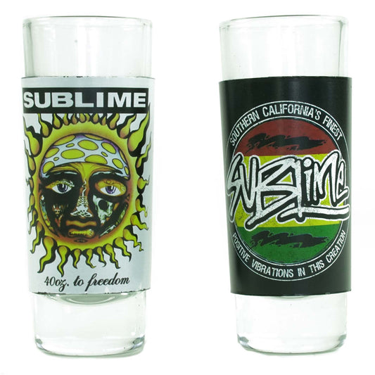 Sublime Sun & Logo Shot Glass Set Front