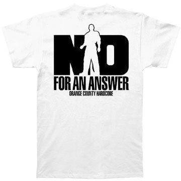No For An Answer Orange County Hardcore (Grey) T-shirt