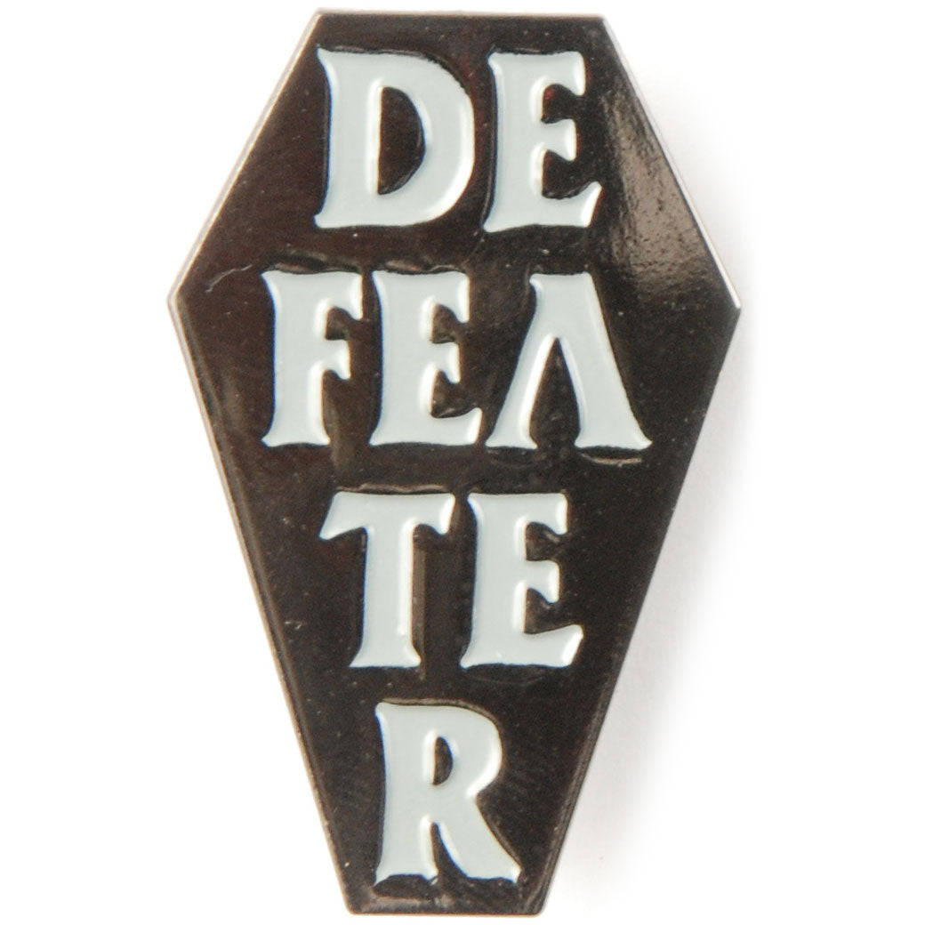 Defeater Coffin Pewter Pin Badge