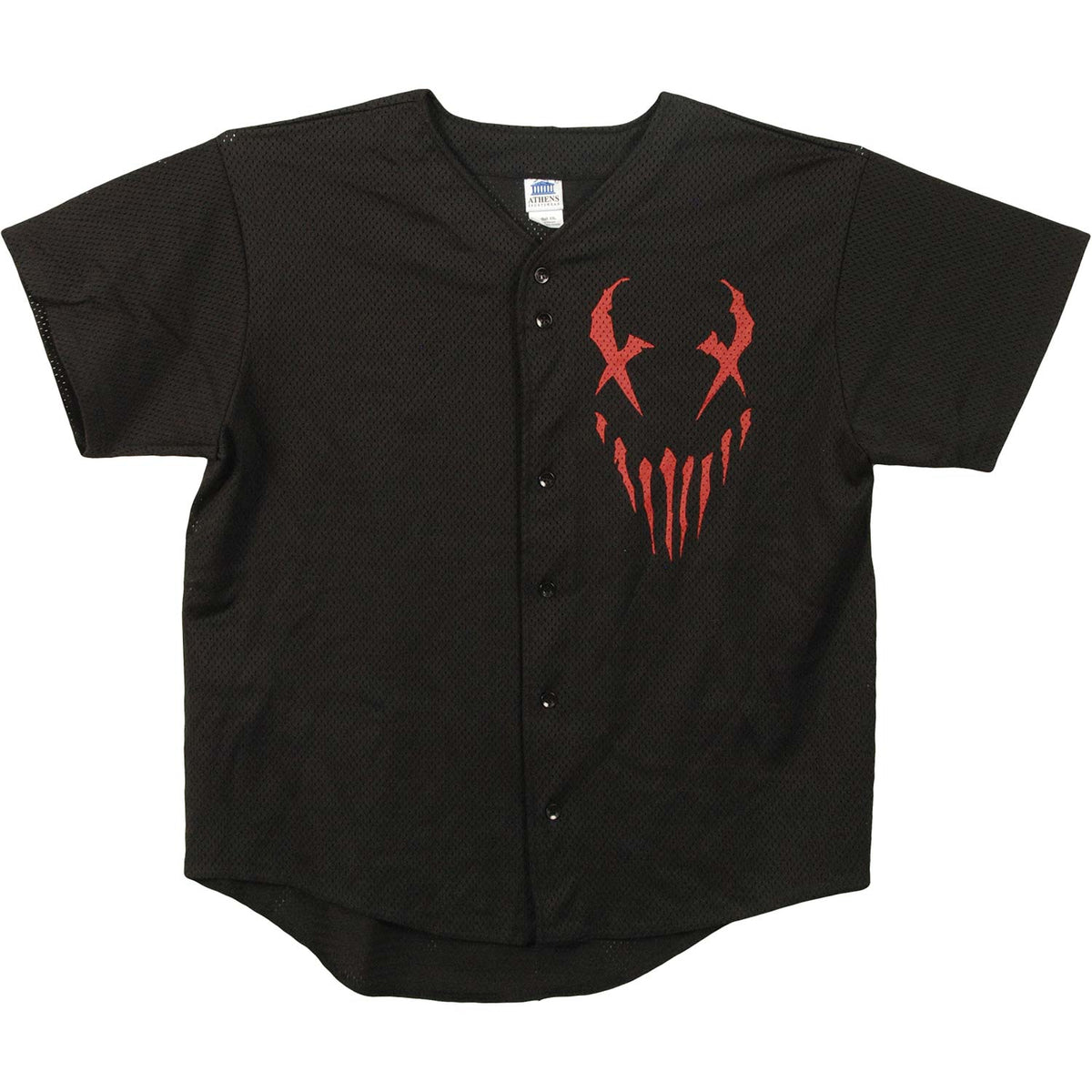 Mushroomhead X-Face/43 Black Baseball Jersey Front