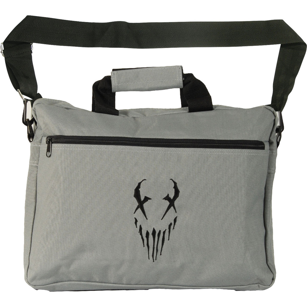 Mushroomhead X-Face Grey With Black Messenger Bag Front