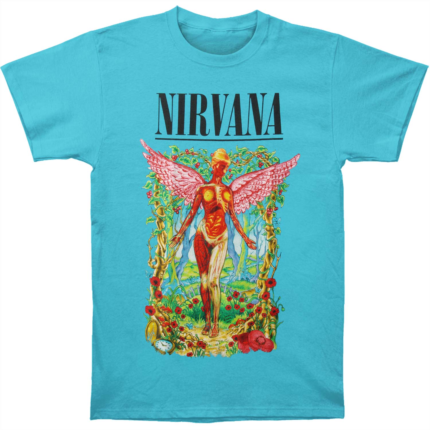 Nirvana Forest In Utero Mens Regular T T-shirt Front