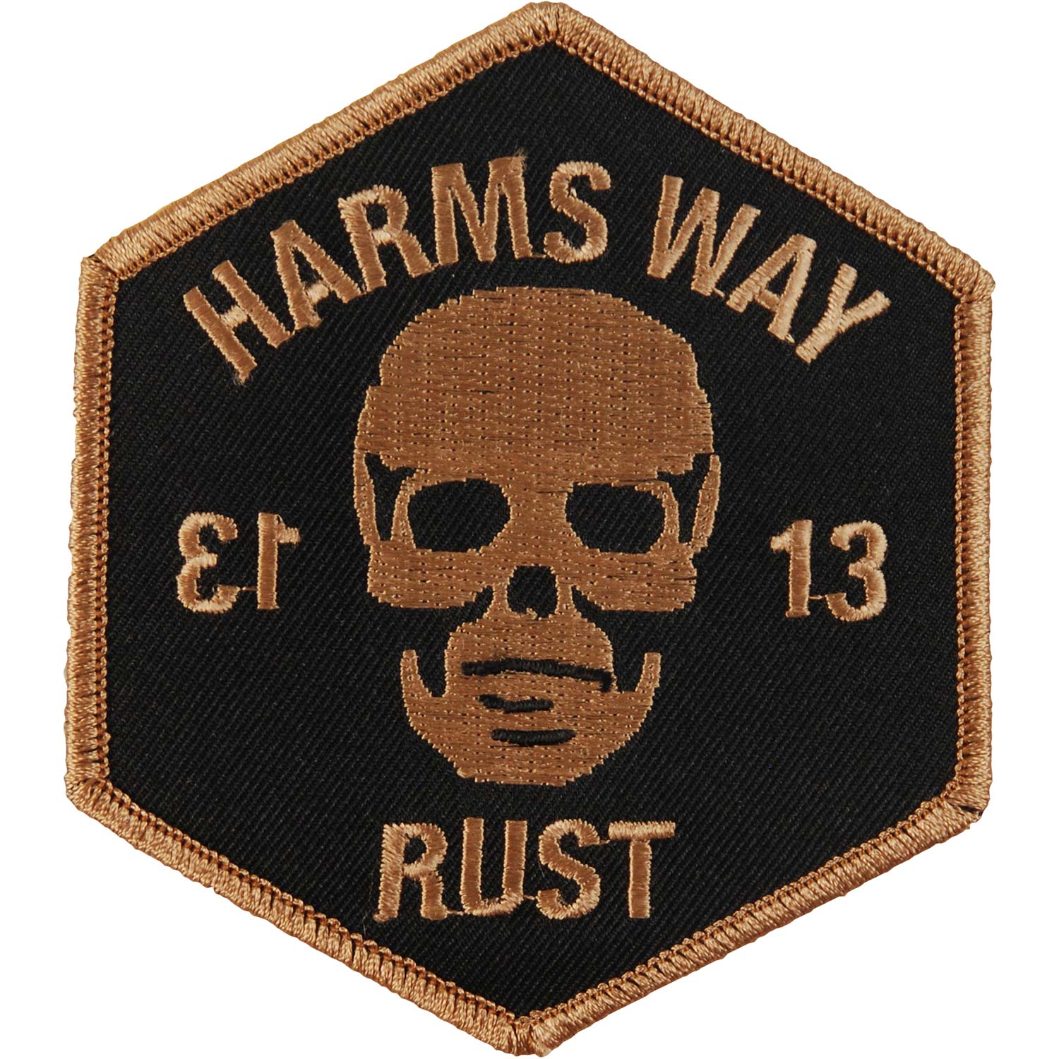 Harm's Way 13-Negative Embroidered Patch