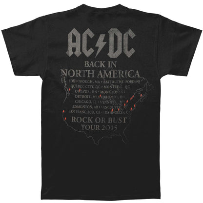 AC/DC Back In Black 2016 Tour T-shirt Back
