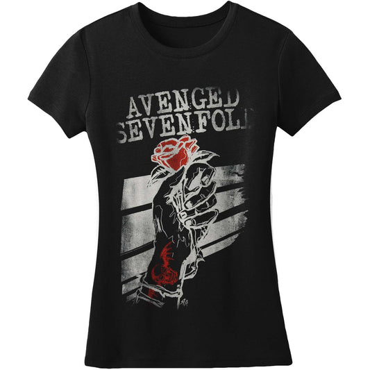 Avenged Sevenfold Rose Junior Top Front