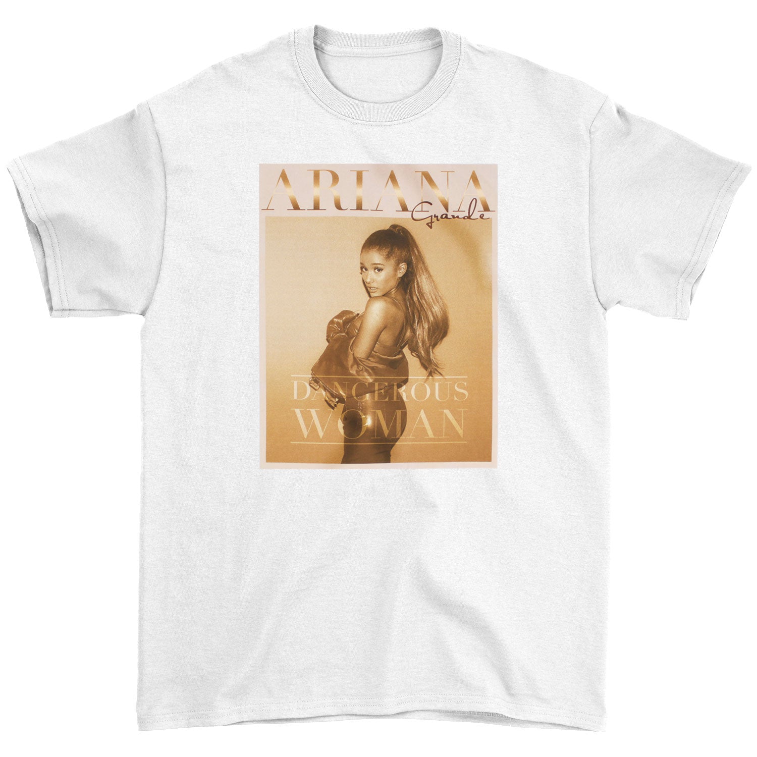 Ariana Grande Golden Pose T-shirt Front