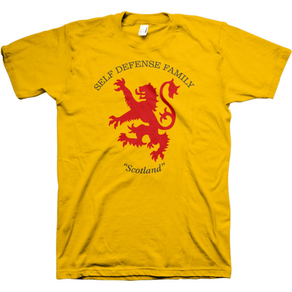 Self Defense Family Scotland T-shirt