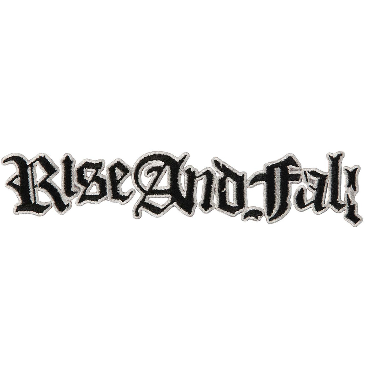 Rise And Fall Logo Embroidered Patch Front