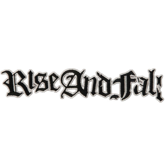 Rise And Fall Logo Embroidered Patch Front