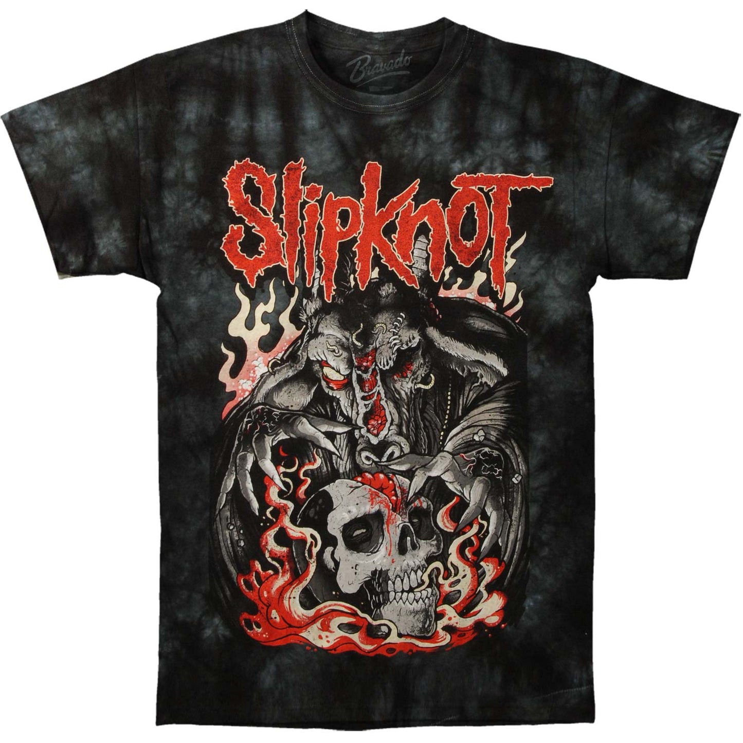 Skull Flames Tie Dye T-shirt