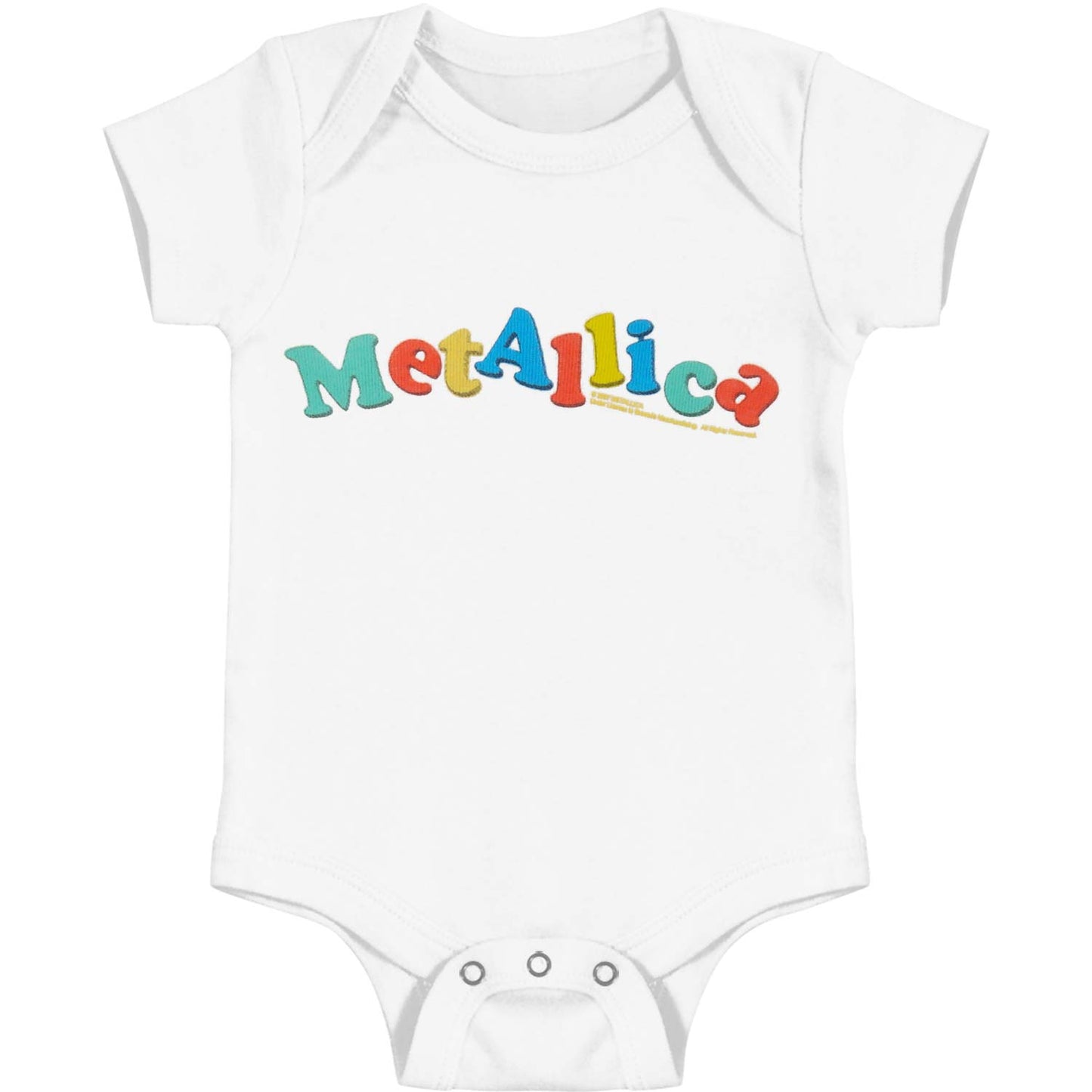 Metallica Color Logo Infant Crawler Bodysuit Front