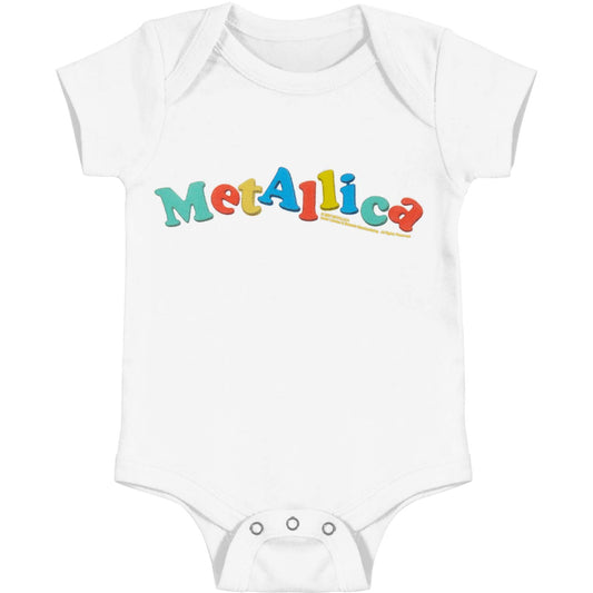 Metallica Color Logo Infant Crawler Bodysuit Front