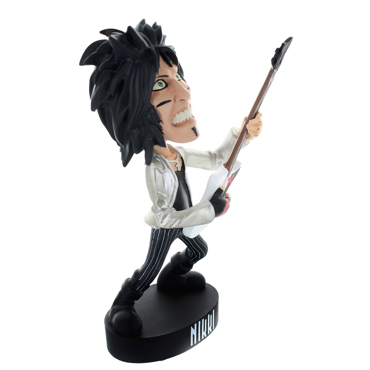 Motley Crue Locoape Nikki Sixx Resin Bobble Head Statue Head Knocker Back