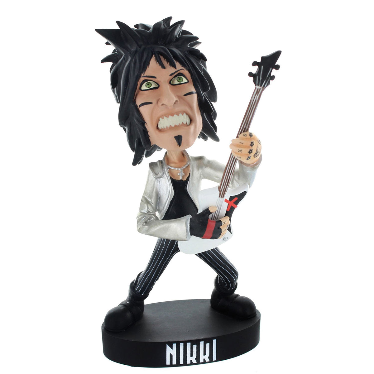 Motley Crue Locoape Nikki Sixx Resin Bobble Head Statue Head Knocker Front