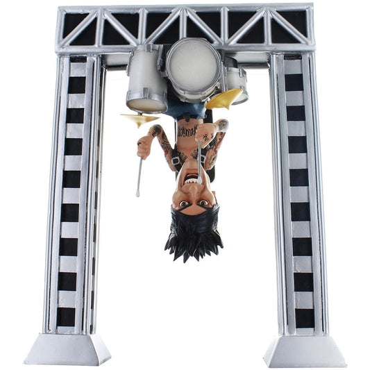 Motley Crue Locoape Tommy Lee with Upside Down Drum Rig Resin Bobble Head Statue Head Knocker Front