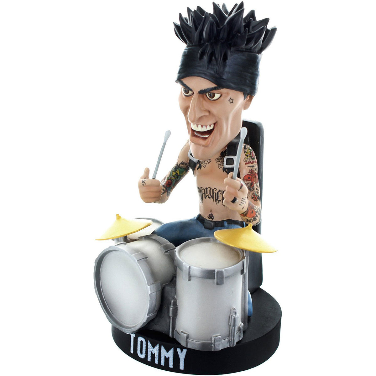 Motley Crue Locoape Tommy Lee No Drum Rig Resin Bobble Head Statue Head Knocker Back