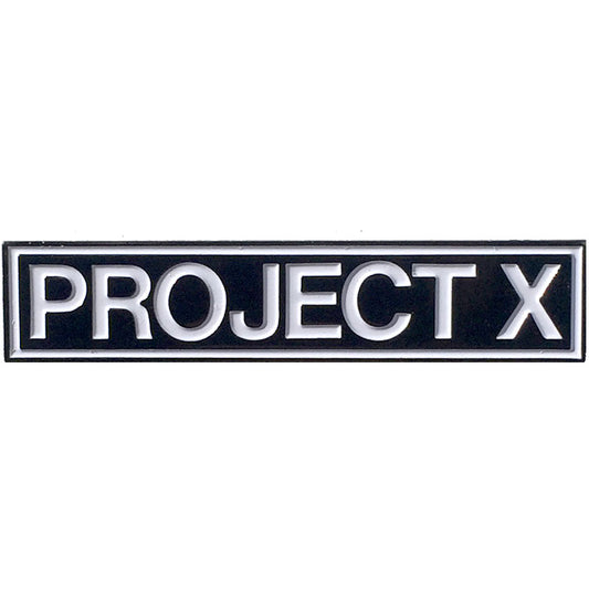 Project X Logo Pewter Pin Badge