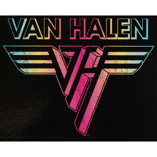 Van Halen Rainbow Logo Sticker Front