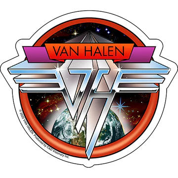 Van Halen Space Logo Sticker Front