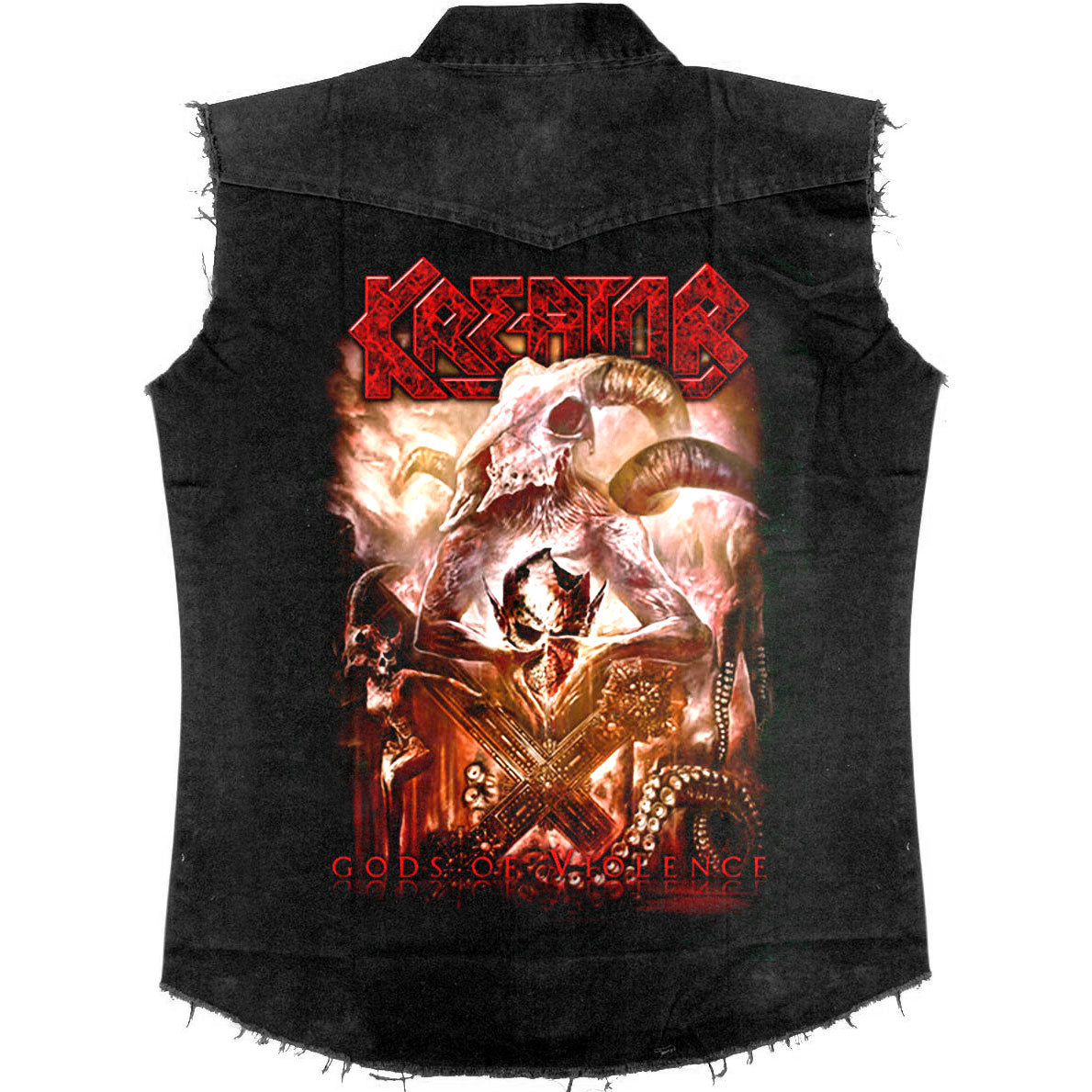 Kreator Gods Of Violence Work Shirt Back