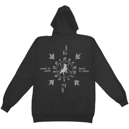 Marduk Frontschwein Shield Zippered Hooded Sweatshirt Back