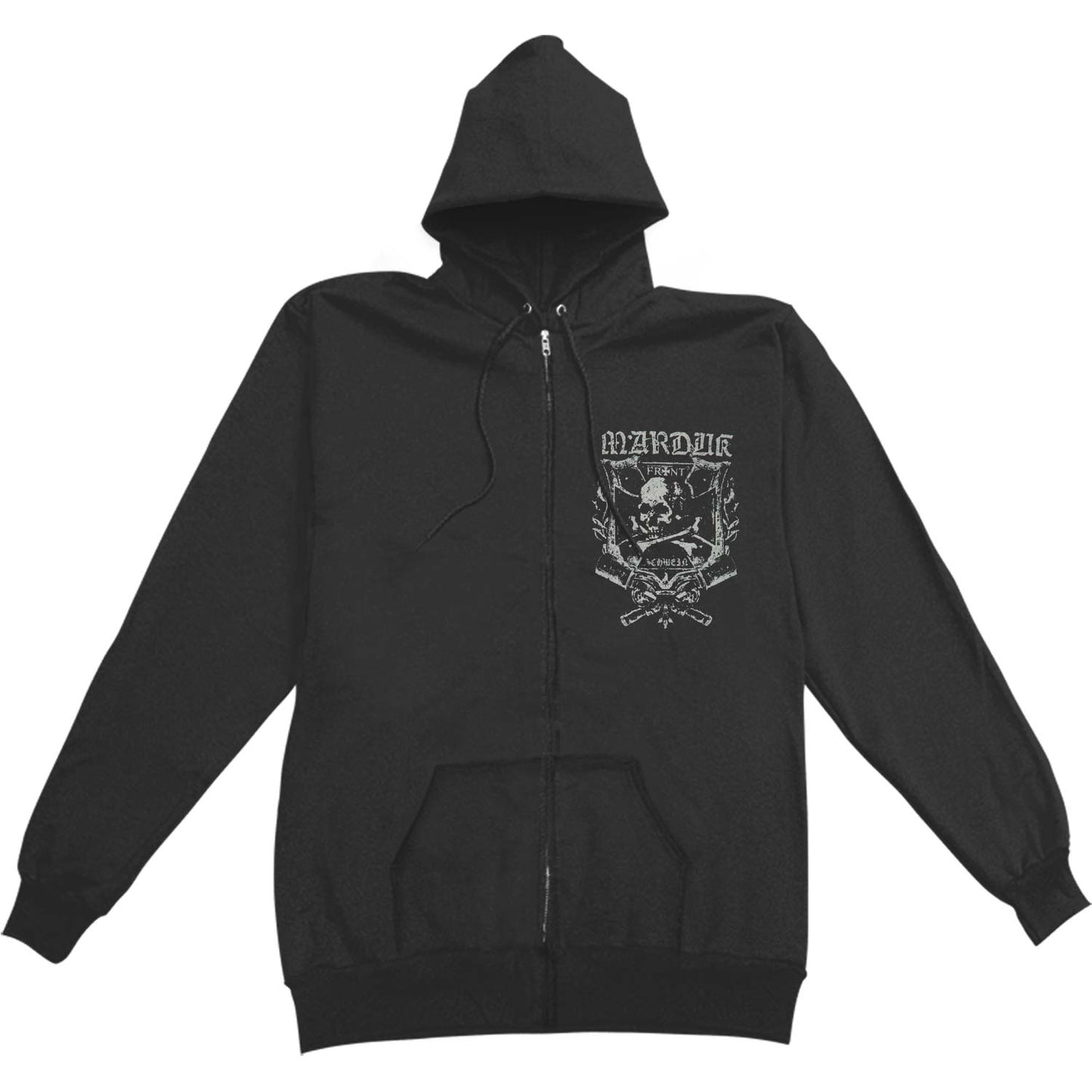 Marduk Frontschwein Shield Zippered Hooded Sweatshirt Front