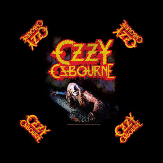 Ozzy Osbourne Bark At The Moon Bandana Front