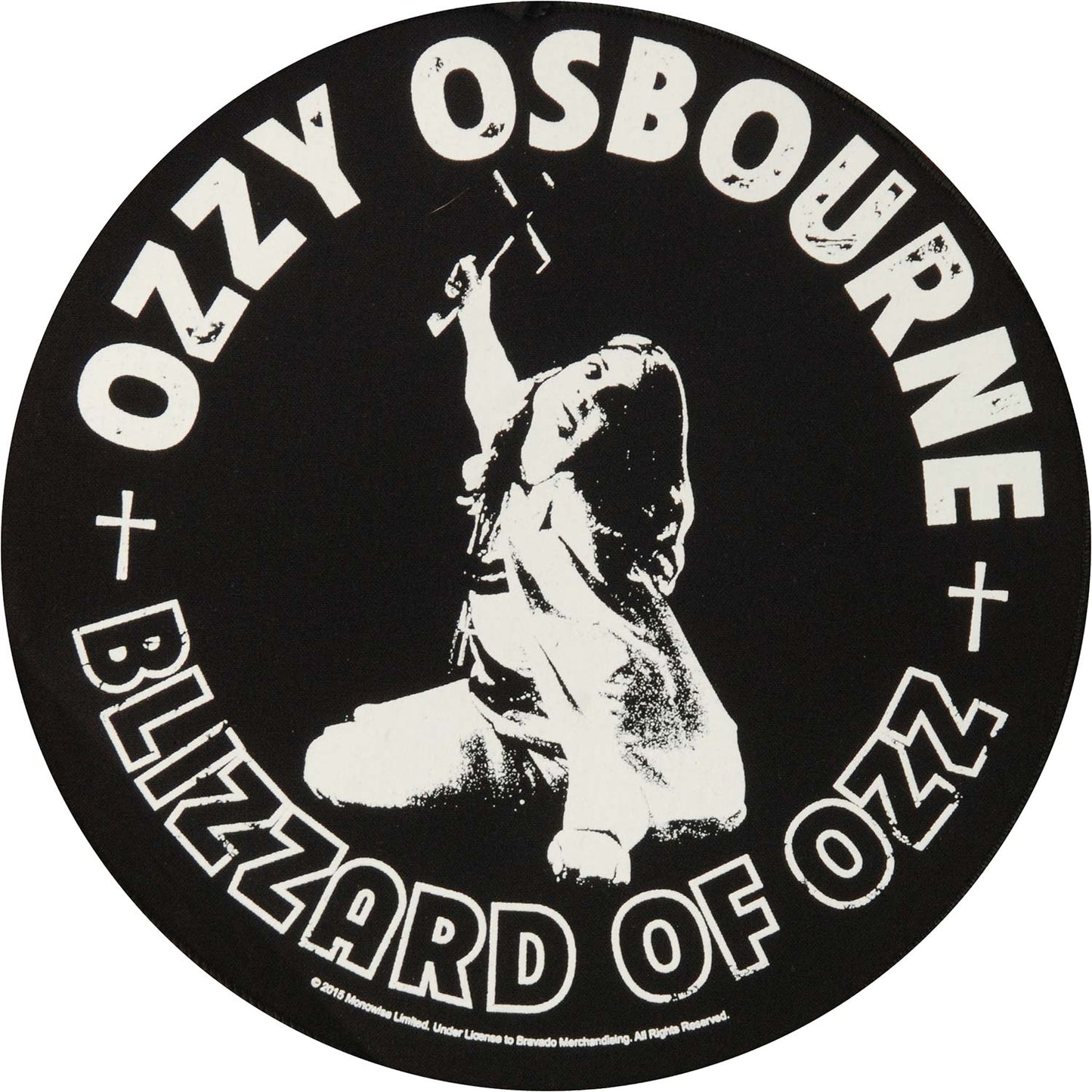 Ozzy Osbourne Blizzard Of Ozz Back Patch Front